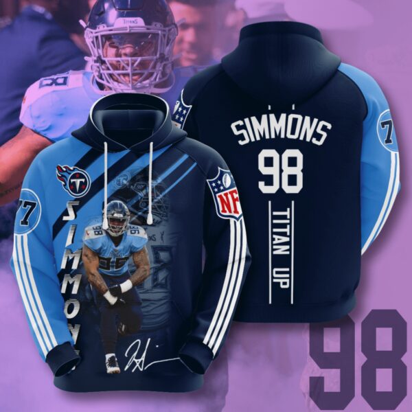 Jeffery Simmons Tennessee Titans Hoodie 3D All Over Print