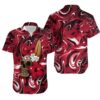 Kansas City Chiefs Skull and Hibiscus Flower NFL Hawaiian Shirt For Fans
