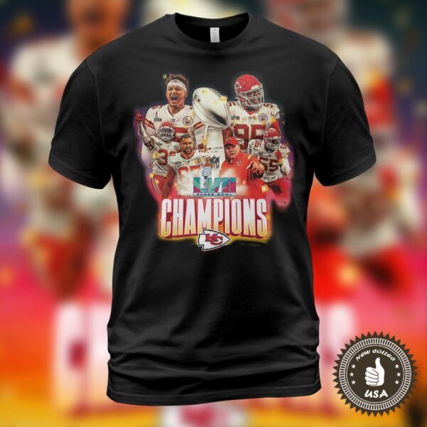Kansas City Chiefs team football champions super bowl LIVII custom shirt