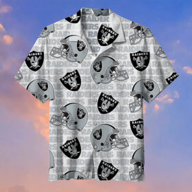 Las-Vegas-Raiders-NFL-helmet-Hawaiian-shirt-custom-fan