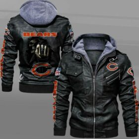 Leather Jacket Chicago Bears Dead Skull For Fan