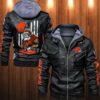 Leather Jacket Cleveland Browns For Fan 01