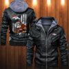 Leather Jacket Denver Broncos Angry Santa Claus