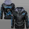 Leather Jacket Detroit Lions Dead Skull In Back