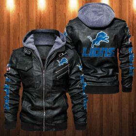 Leather Jacket Detroit Lions For Fan