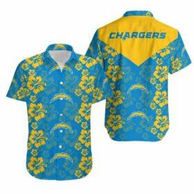 Los-Angeles-Chargers-Flowers-Hawaiian-Shirt-For-Fans