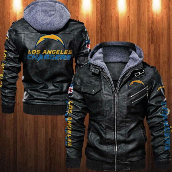 Los-Angeles-Chargers-nfl-big-logo-Leather-Jacket-custom-For-Fan