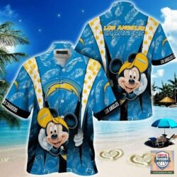 Los-Angeles-Chargers-nfl-mickey-mouse-Hawaiian-Shirt-custom-for-fan