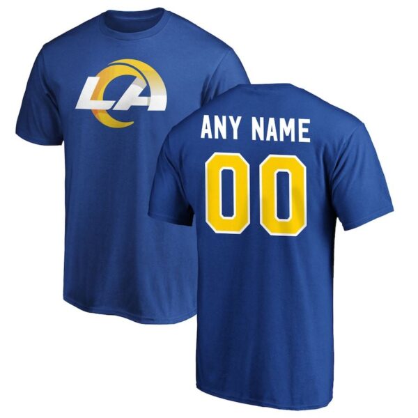 Los Angeles Rams Authentic Personalized NFL T Shirt custom name for fan Krm