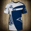 Los Angeles Rams Geometric football T-shirt 3D custom Los Angeles Rams Geometric football T shirt 3D custom
