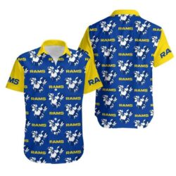 Los-Angeles-Rams-Mickey-and-Flowers-Hawaiian-Shirt-For-Fans