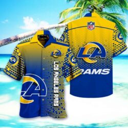 Los Angeles Rams NFL HAWAIIAN SHIRT 3D FOR FANS 02