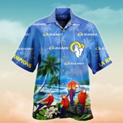 Los-Angeles-Rams-Parrots-Tropical-Hawaiian-Shirt-Short-3D-For-Fans