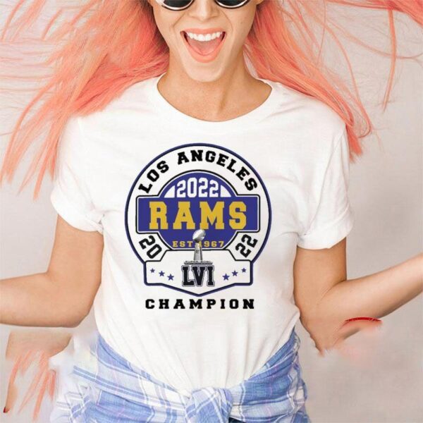 Los Angeles Rams champion Super Bowl LVI NFL Los Angeles Rams T Shirt custom fan