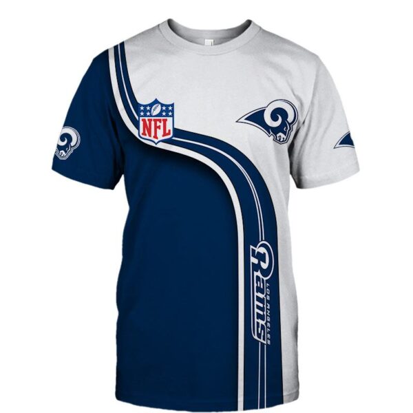 Los Angeles Rams football 3d T shirt custom