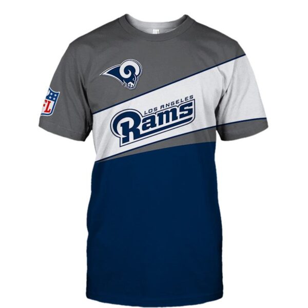 Los Angeles Rams new style football T shirt 3D custom
