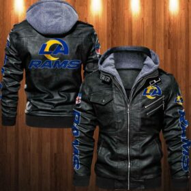 Los-Angeles-Rams-nfl-big-logo-Leather-Jacket-custom-For-Fan