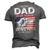 Men's American Flag An Honor Being Papa Cotton T Shirt bbJ