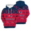 Merry Christmas Football new Season Ugly Unisex Gift New England Patriots 3D Hoodie