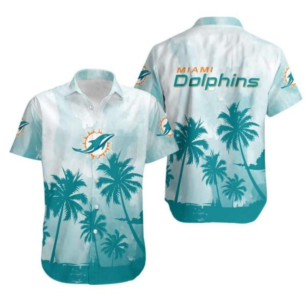 Miami Dolphins Coconut Trees NFL Hawaiian Shirt For Fans
