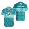 Miami Dolphins Flower and Logo Hawaiian Shirt For Fans