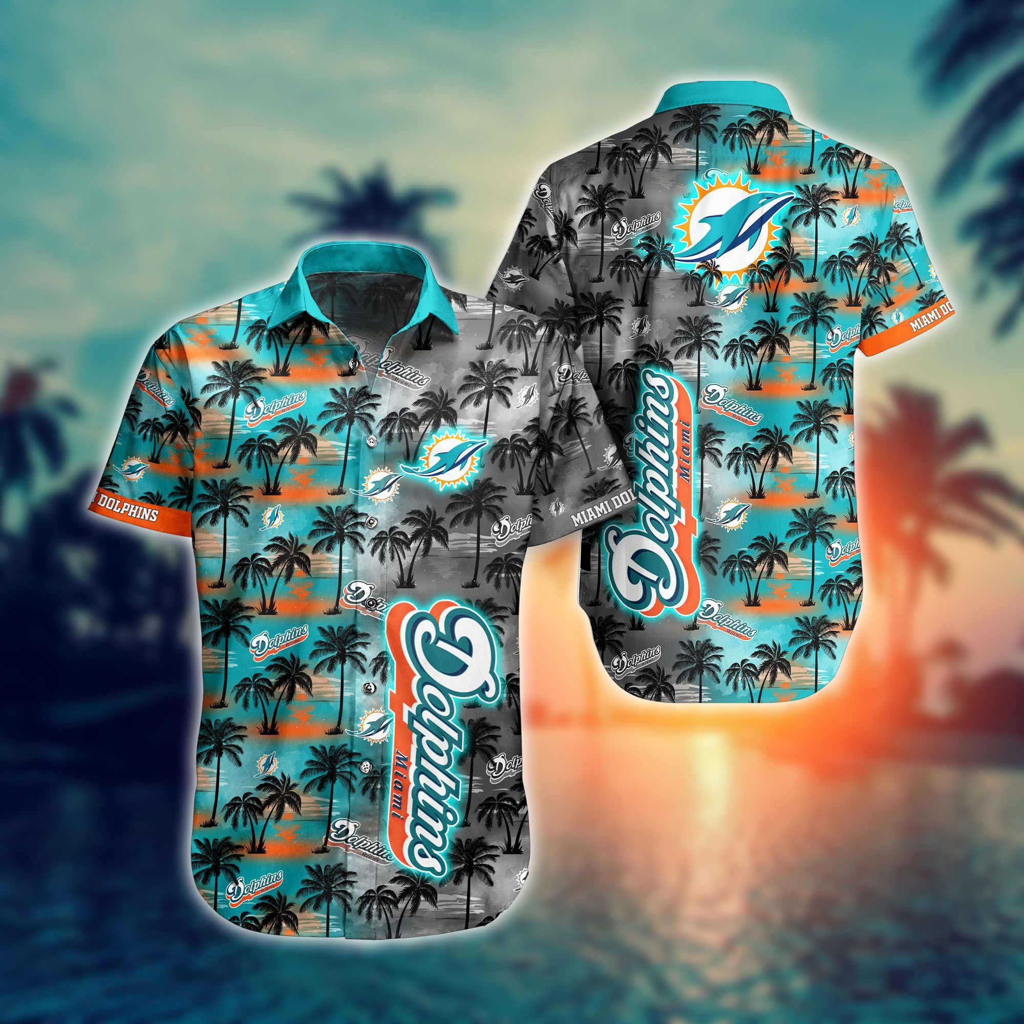 Miami Dolphins NFL Hawaiian Shirts And Shorts For Fans