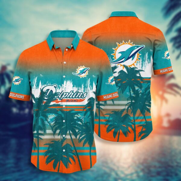 Miami Dolphins NFL Hawaiian sunset full 3D Shirt