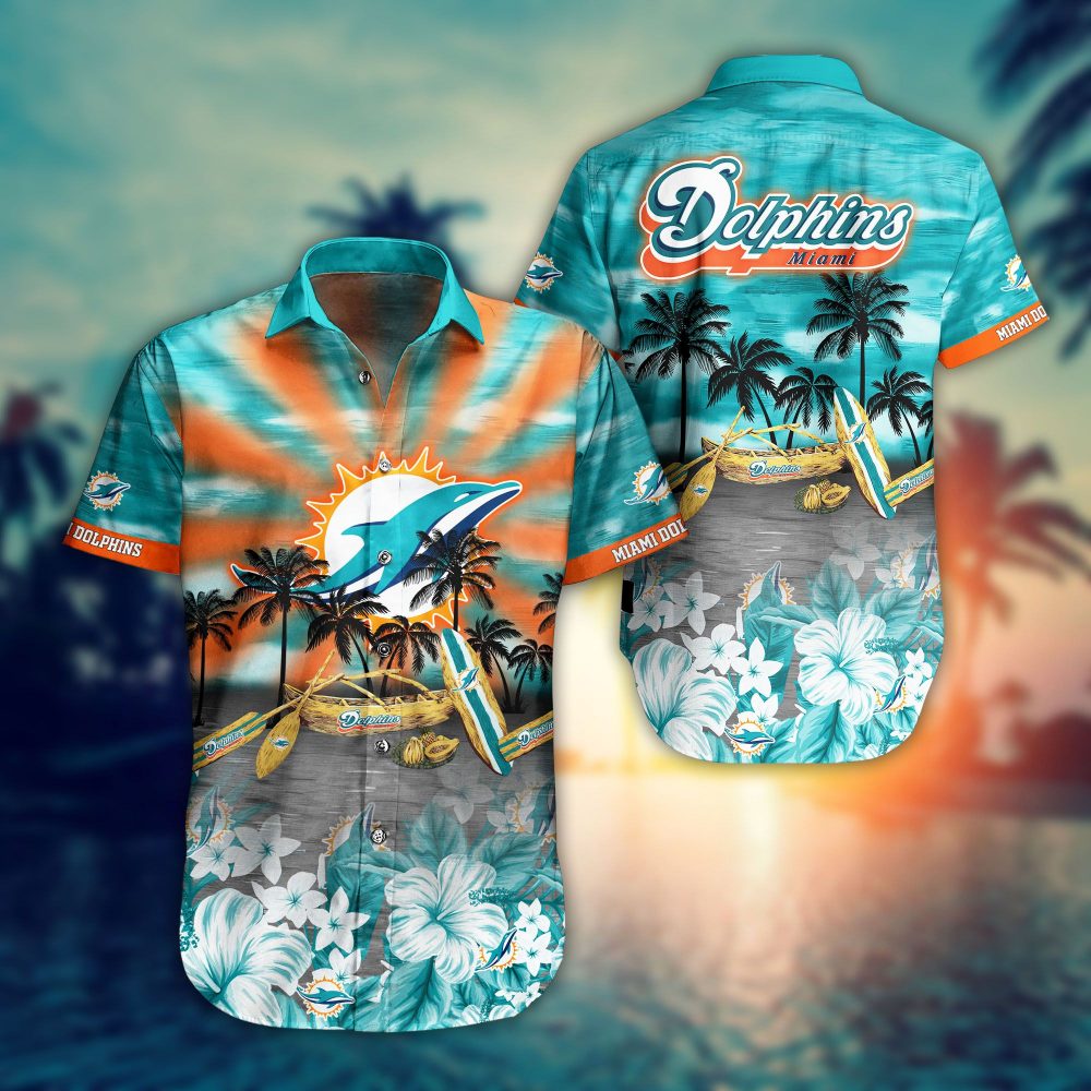 Miami Dolphins NFL Tropical Aloha football Hawaiian Shirt custom fan