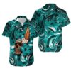 Miami Dolphins Skull and Hibiscus Flower NFL Hawaiian Shirt For Fans Miami Dolphins Skull and Hibiscus Flower NFL Hawaiian Shirt For Fans