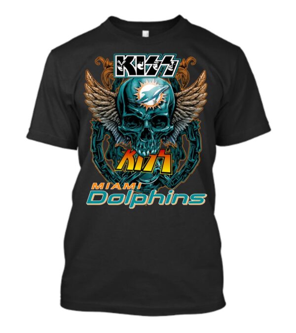 Miami Dolphins T Shirt Kiss