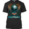 Miami Dolphins T-Shirt Skullfb Miami Dolphins T Shirt Skullfb