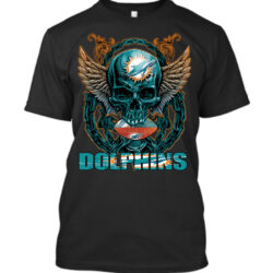 Miami Dolphins T-Shirt Skullfb