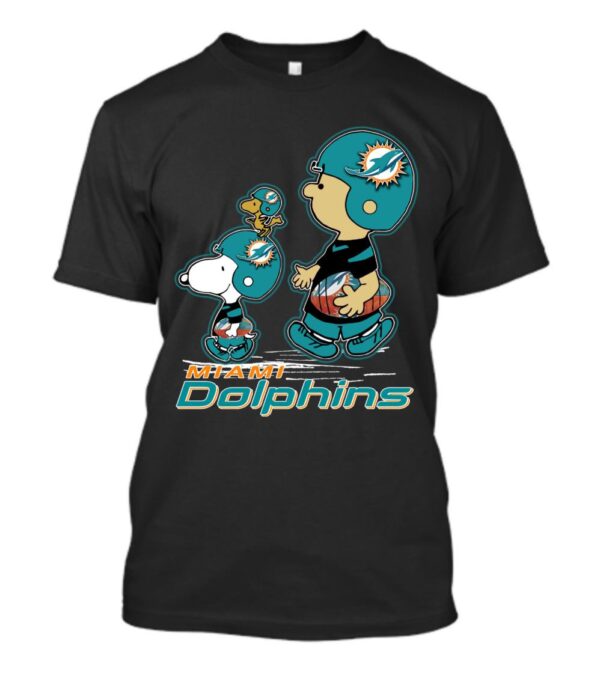 Miami Dolphins T Shirt Snoopy family Football custom