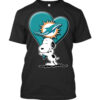 Miami Dolphins T Shirt Snoopy love miami custom for fan
