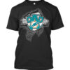 Miami Dolphins T-Shirt Super Dad Miami Dolphins T Shirt Super Dad