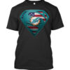Miami Dolphins T-Shirt Super Man V2 Miami Dolphins T Shirt Super Man V2