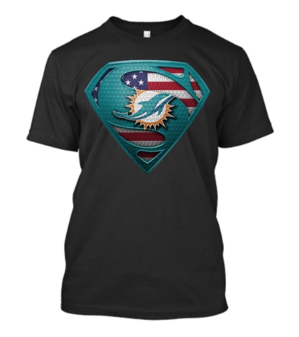 Miami Dolphins T Shirt Super Man V2