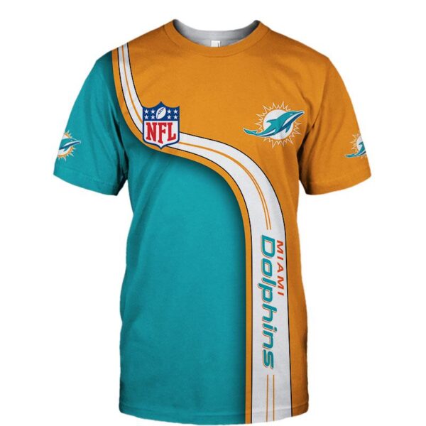 Miami Dolphins football 3d T shirt custom cheap