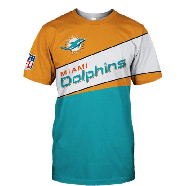 Miami Dolphins football T shirt 3D custom new style