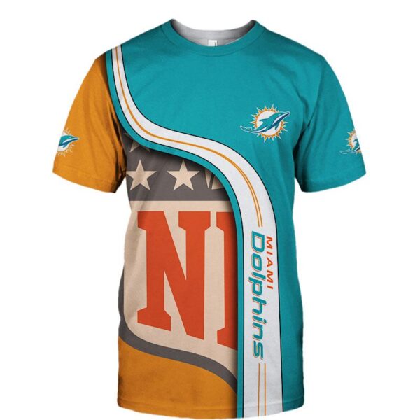 Miami Dolphins football T shirt 3D custom summer