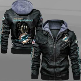 Miami Dolphins nfl death Leather Jacket custom for fan