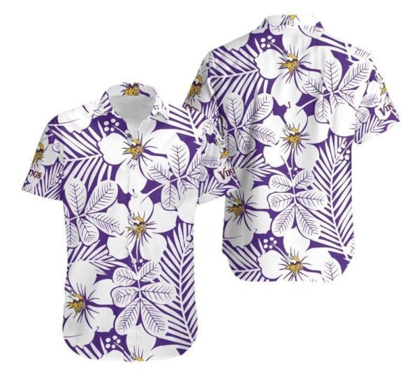 Minnesota Vikings Flower Hawaiian Shirt For Fans