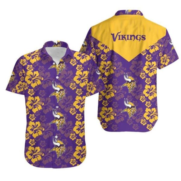 Minnesota Vikings Flowers Hawaiian Shirt For Fans