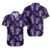 Minnesota Vikings Mystery Skull And Flower Hawaiian Shirt For Fans Minnesota Vikings Mystery Skull And Flower Hawaiian Shirt For Fans