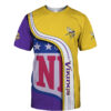 Minnesota Vikings footbaT-shirt 3D summer Minnesota Vikings footbaT shirt 3D summer