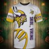 Minnesota Vikings football 3d T-shirt Graphic balls Minnesota Vikings football 3d T shirt Graphic balls