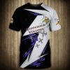 Minnesota Vikings football 3d T-shirt Thunder graphic Minnesota Vikings football 3d T shirt Thunder graphic
