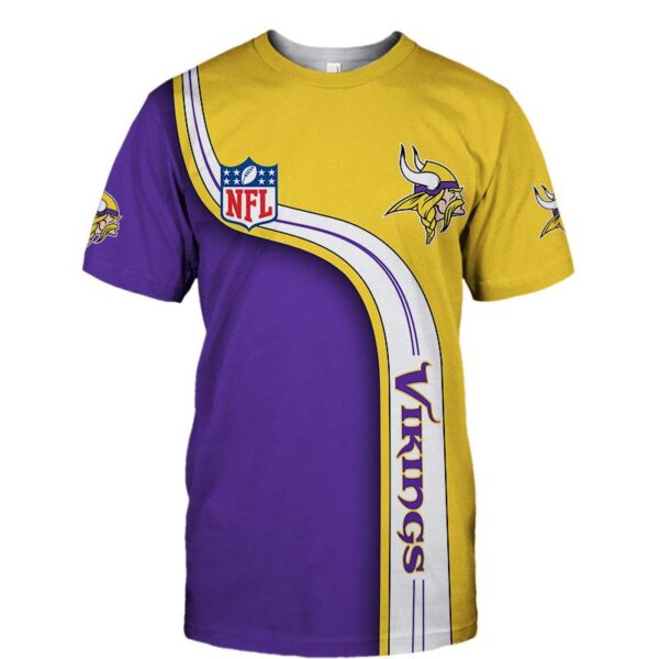 Minnesota Vikings football 3d T shirt custom cheap