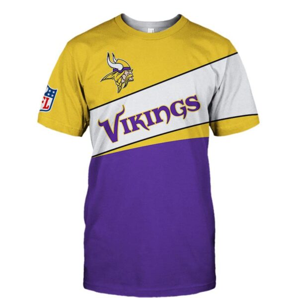 Minnesota Vikings football T shirt 3D new style