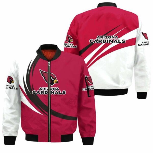 NFL Arizona Cardinals Bomber Jacket curve design winter coat